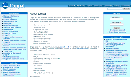 Приклад сайту на Drupal